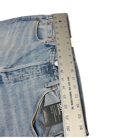 LEVIS 33x34 Premium 501 Original SUMMER LOVE JEANS Festival Sun Floral Groovy - Picture 8 of 15